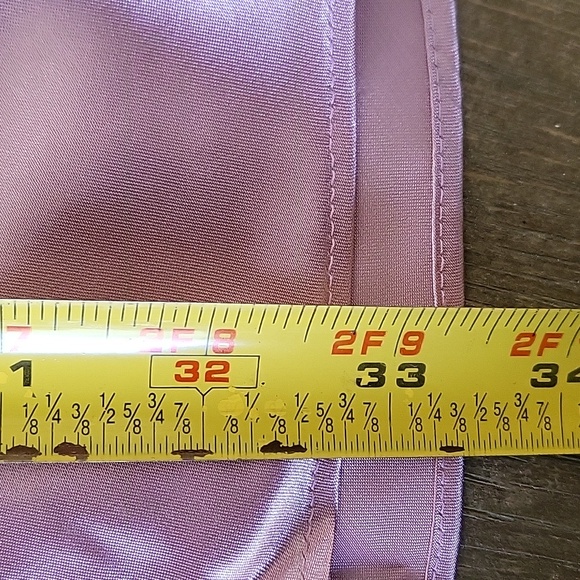 Purple Sateen Chemise Nightgown Mini Mudi Size M - Picture 12 of 12